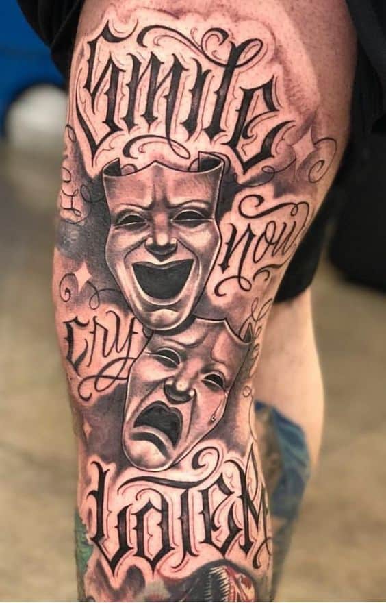 60 Unique Laugh Now Cry Later Tattoo Ideas And Their Meanings