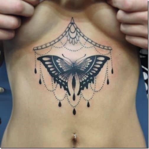 Butterfly Tattoos Temporary Tattoo Chest Tattoo  MyBodiArt