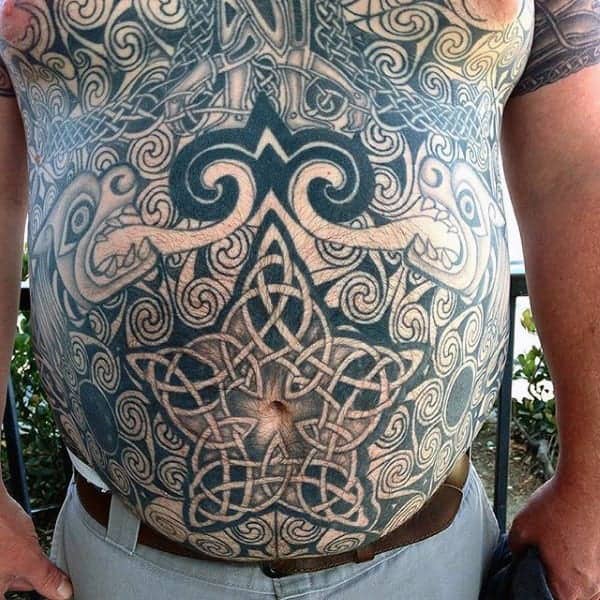 TOP 10: Best Stomach Tattoos For Men - TattooTab