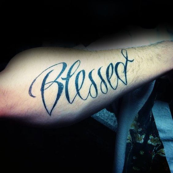BLESSED  Done by thirdwun on  Ink House Tattoos  Facebook
