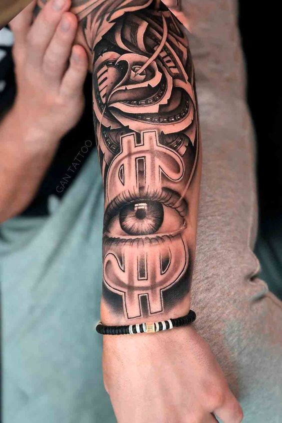 Top 10 Impressive Money Rolls Tattoo Ideas That Will Astound You  Outsons