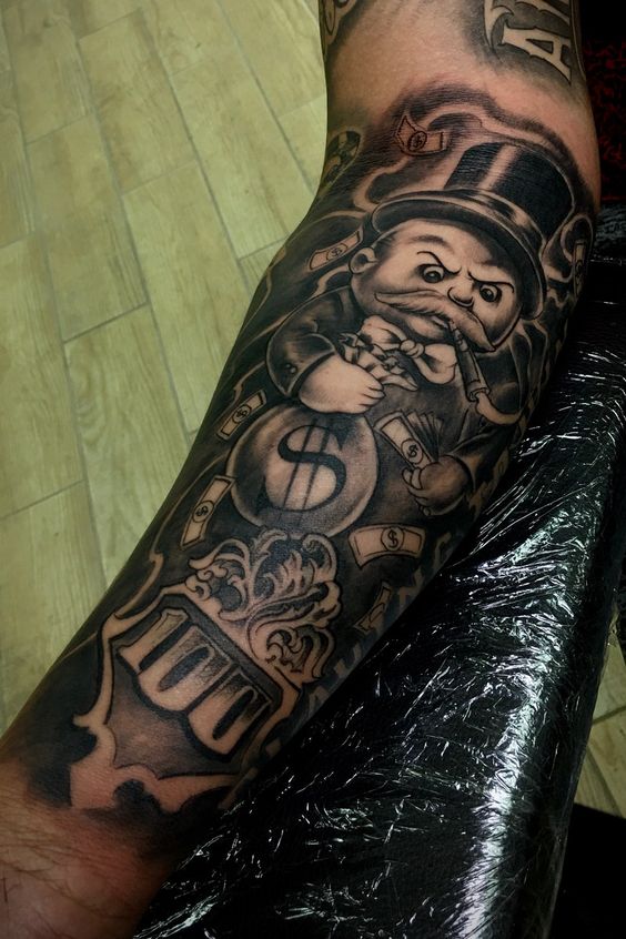 30 Money Tattoo Design Ideas To Send The Right Message  100 Tattoos