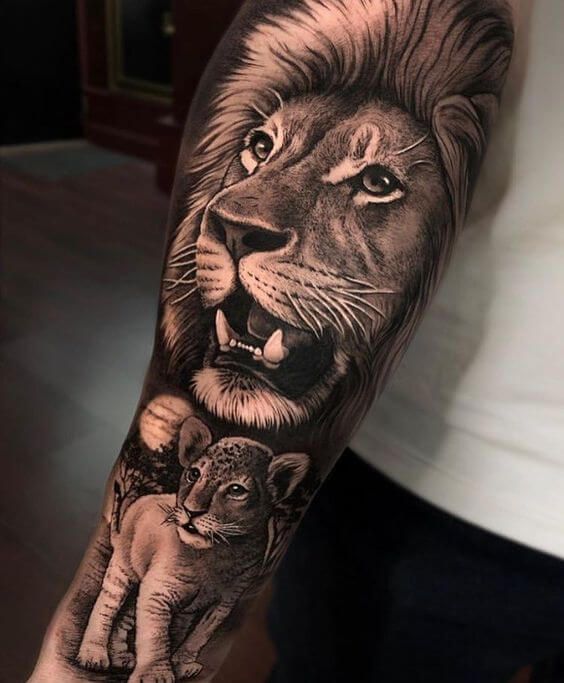 Lion Tattoos What Do They Mean With Pictures  Iron  Ink Tattoo