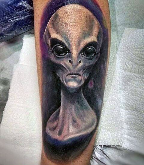 Update 92 about alien face tattoo latest  indaotaonec