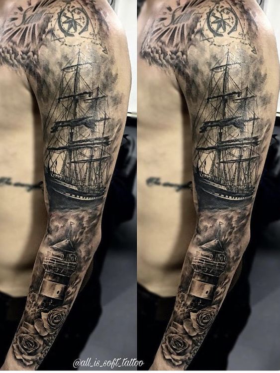 Vice and Virtue Tattoo Company  Heres the first part of this underwater  scene down Ill be adding more to the other side of the arm soon Id  love to do more