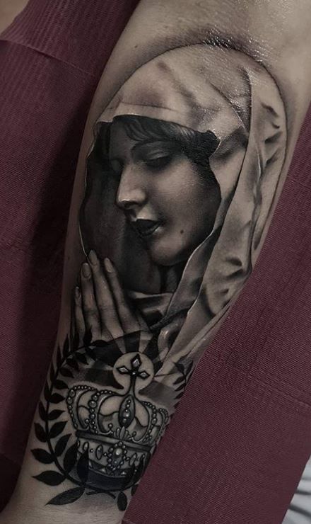 75 Inspiring Virgin Mary Tattoos Ideas  Meaning  Tattoo Me Now