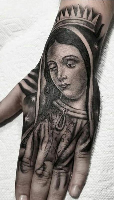 Virgin Mary tattoo by Zaya Hastra  Tattoogridnet
