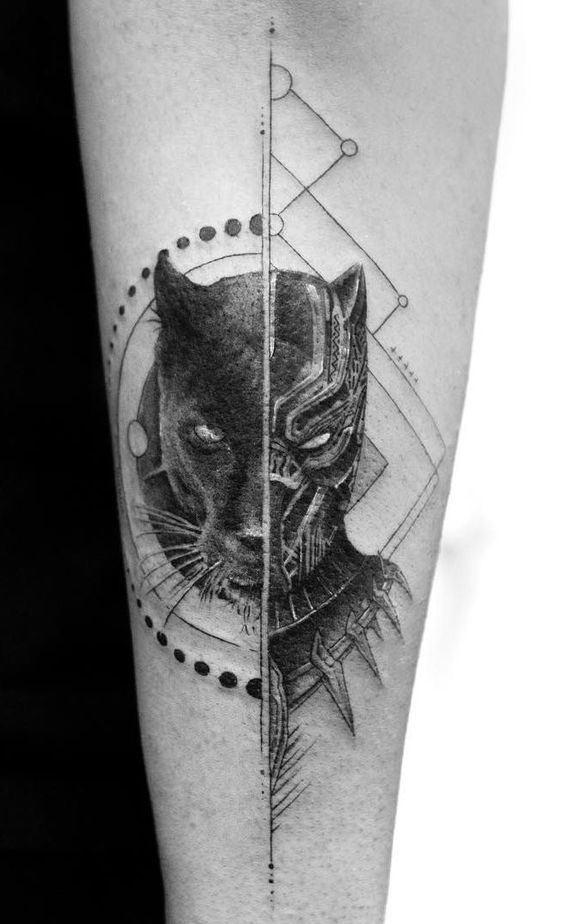Black Panther silhouette tattoo  Tattoo Designs for Women