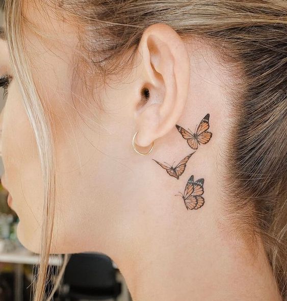 Best Behind The Ear Tattoos For Women  Agola