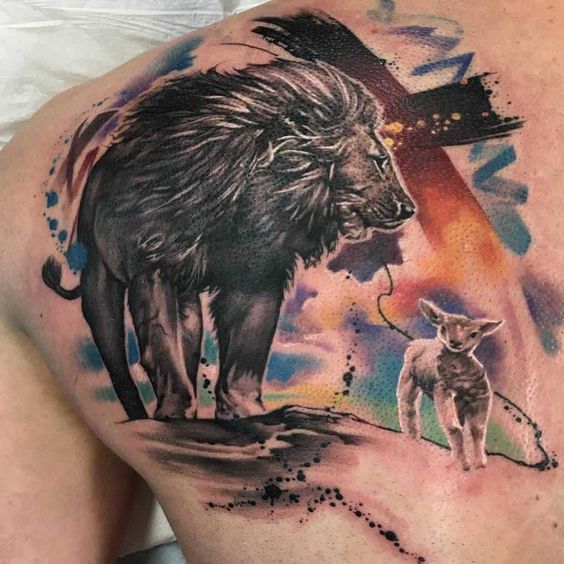 christian tattoos lion and lambTikTok Search