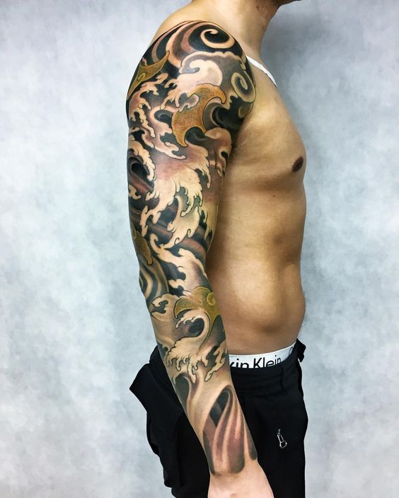 Sea turtle half sleeve tattoo  Half sleeve tattoo Tattoo sleeve designs Half  sleeve tattoos designs