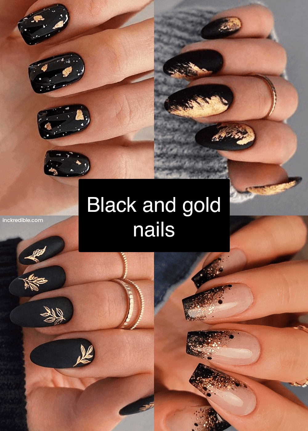 black-and-gold-nails-design-ideas