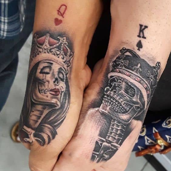 King and Queen Tattoo Ideas #4, bit.ly/37jVG9d