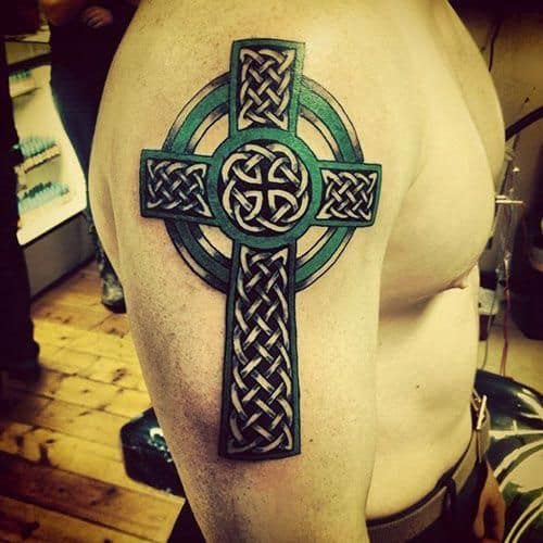 Cross tattoo on shoulder Amazing Designs To Try On Shoulder