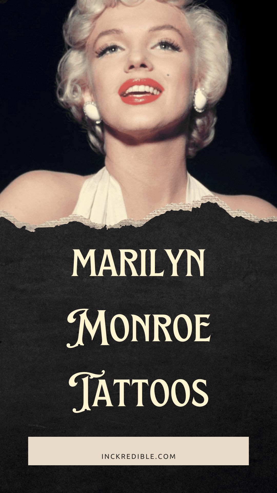 marilyn monroe with tattoos and smoking