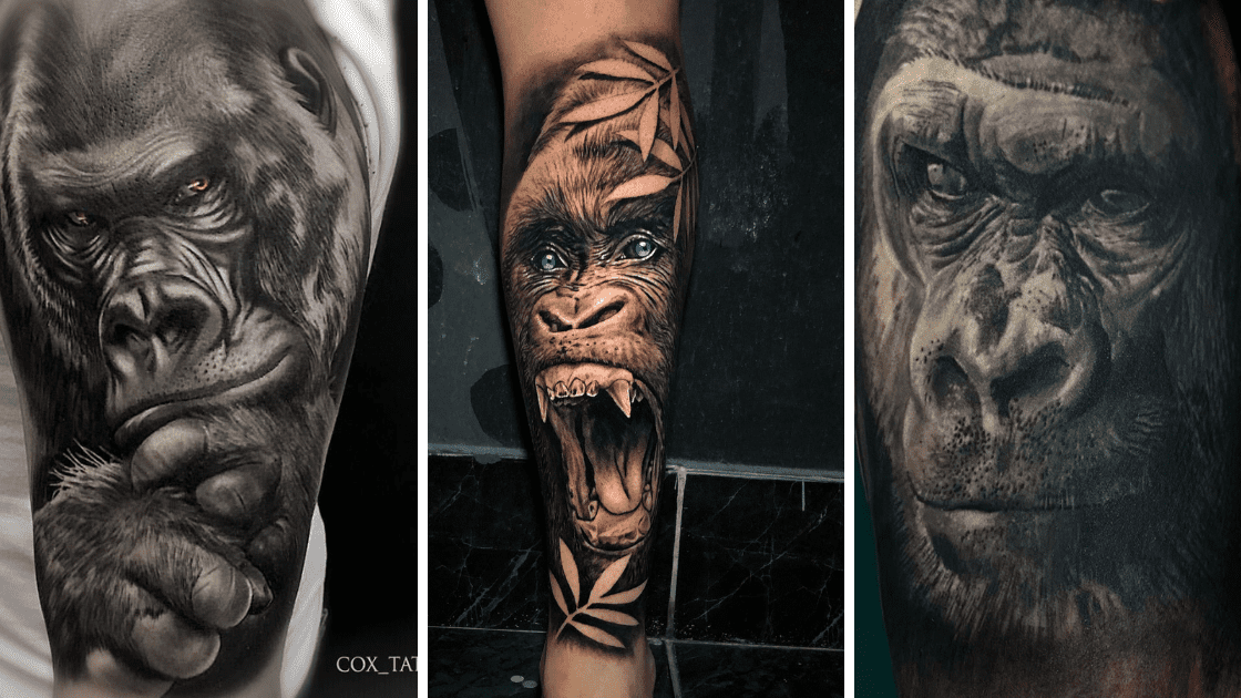 100 Unique Gorilla Tattoos Youll Need to See  Tattoo Me Now
