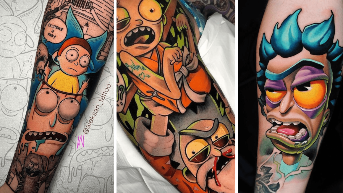 Best Rick and Morty tattoo Ive seen yet credit to Rob Richardson   rrickandmorty